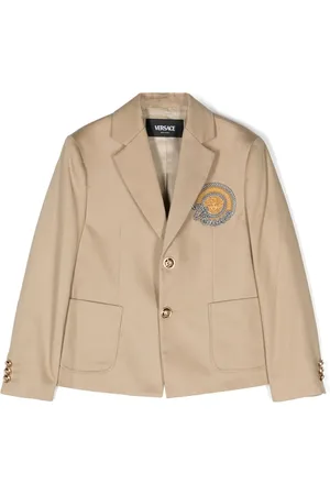 VERSACE Medusa Head-patch single-breasted blazer
