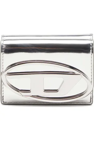 Diesel 1dr mirrored-finish wallet