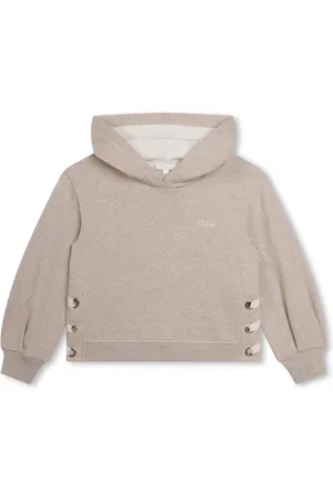 Chloé Logo-embroidered organic cotton hoodie