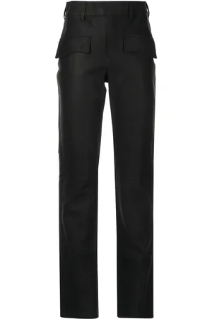 RTA Skye leather slim-fit trousers