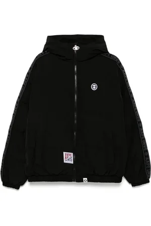 A Bathing Ape Moonface logo padded jacket