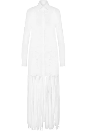 Moschino Fringed maxi dress