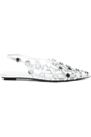 The Attico Grid ballet flats