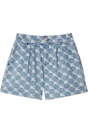 Burberry EKD graphic-print denim shorts