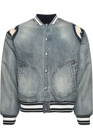 Rhude Lightening denim bomber jacket