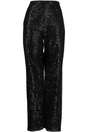 Saiid Kobeisy Sequined straight-leg trousers