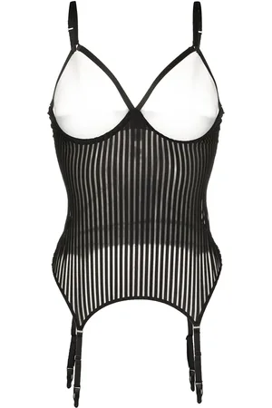 MAISON CLOSE Cupless striped bodice