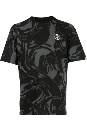 A Bathing Ape Camouflage-print Milo cotton T-shirt