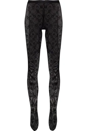 Marine Serre Crescent moon-print tights