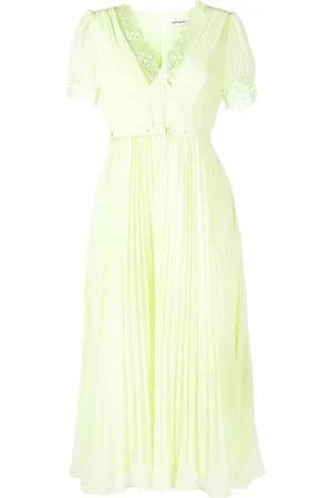 Self-Portrait Floral-lace detail midi dress