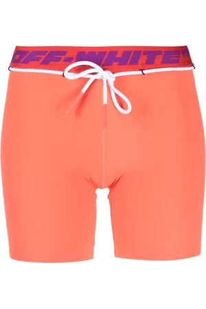 OFF-WHITE Logo-waistband track shorts