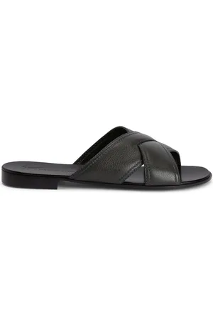 Giuseppe Zanotti Flavio crossover-strap leather slides