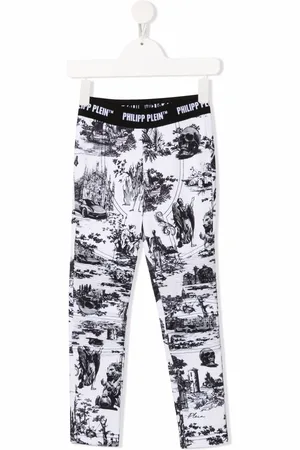 Philipp Plein En PLEIN air-print stretch-cotton leggings