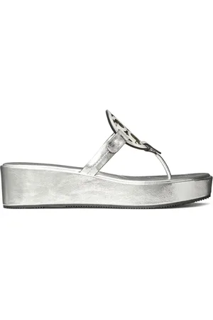 Tory Burch Miller 25mm metallic-effect slides