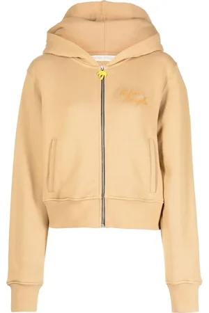 Palm Angels Embroidered-logo zip-up hoodie