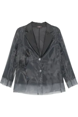 PESERICO SIGN Organza single-breasted blazer