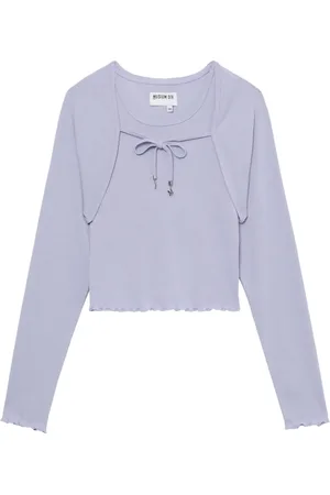 Musium Div. Bolero-layered knitted top