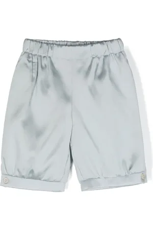 LA STUPENDERIA Satin-finish slip-on shorts