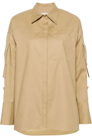 3.1 Phillip Lim Gathered-sleeves cotton shirt