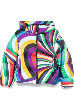 Puccini Iride-print puffer jacket