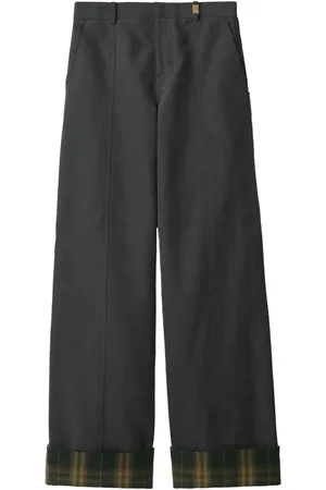 Burberry Check-trim trousers