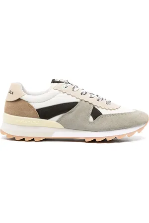 Bimba y Lola Logo-embossed leather sneakers