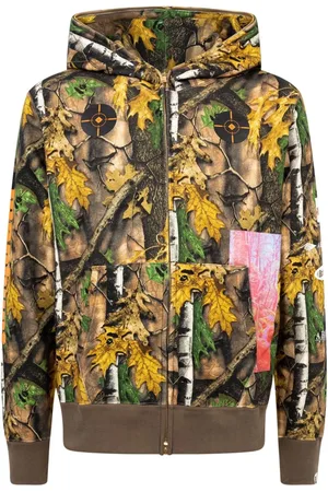 A Bathing Ape Forest Camo Wide full-zip hoodie