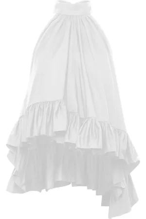 Azeeza Plath ruffled cotton blouse