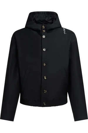Marni Logo-embroidered hooded jacket