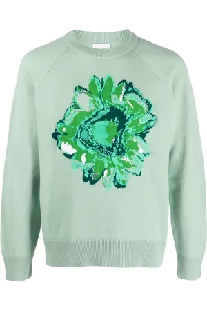 Barrie Cashmere flower-print jumper