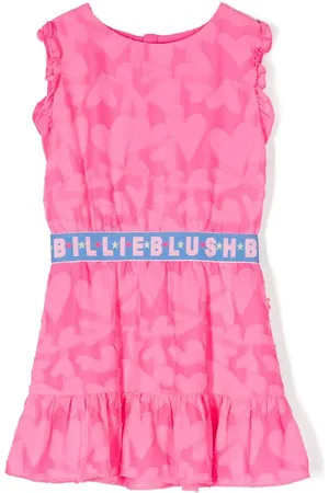 Billieblush Heart-print short-sleeve dress