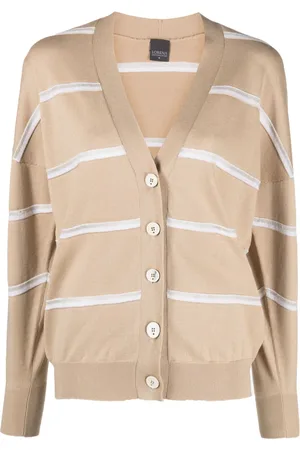 LORENA ANTONIAZZI Striped knitted cardigan