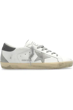Golden Goose Super-star distressed leather sneakers