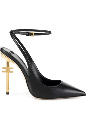 Elisabetta Franchi 105mm slingback leather pumps