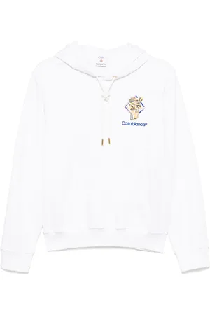 Casablanca Embroidered logo hoodie