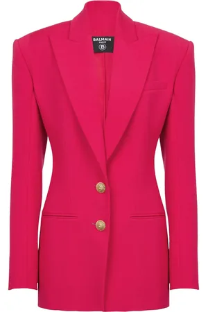 Balmain 2-Button single-breasted wool blazer