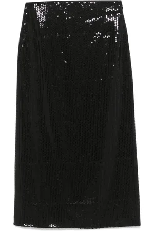 PESERICO SIGN Sequinned maxi skirt