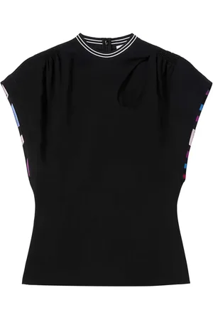 Puccini Cut-out detail cap-sleeved T-shirt