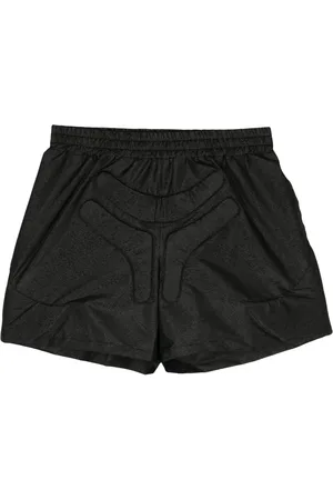 WALTER VAN BEIRENDONCK Space logo-embossed track shorts