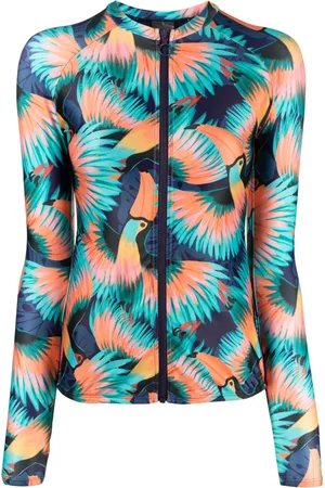 Duskii Tropical-print rash guard