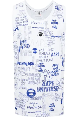 A Bathing Ape Sketch-print cotton tank top