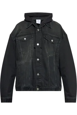 Vetements Hooded denim jacket