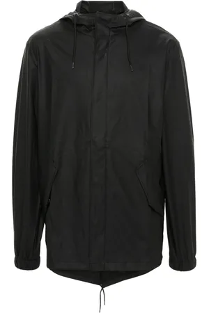 Rains Fishtail drawstring-hood coated parka