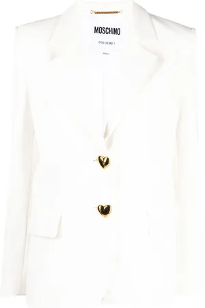 Moschino Heart-shaped buttons blazer