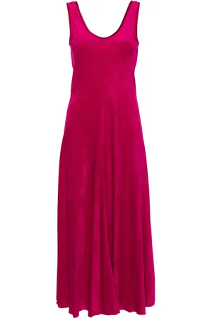 FORTE FORTE V-neck corduroy maxi dress