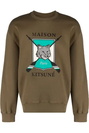 Maison Kitsuné Logo-print cotton sweatshirt