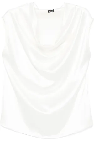Kiton Draped-detail blouse