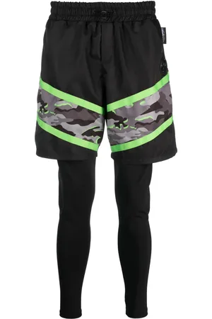 Philipp Plein Camouflage-print layered legging