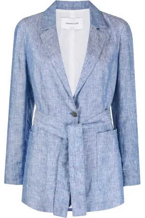 Fabiana Filippi Belted linen blazer
