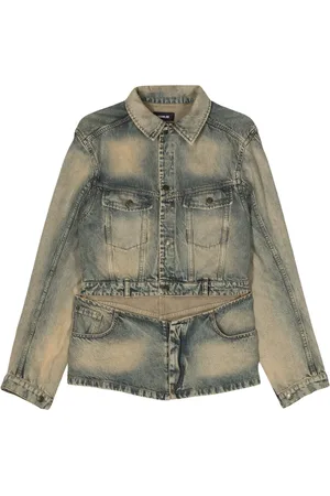 EgonLab Cut-out detail denim jacket